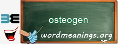 WordMeaning blackboard for osteogen
